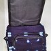 Mudcloth Cross Body Bag Adjustable Strap Denim Multi Dots image 1