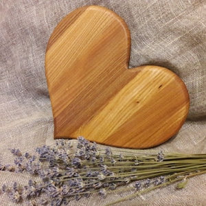 One Rustic Oak heart Wedding coaster Table decor