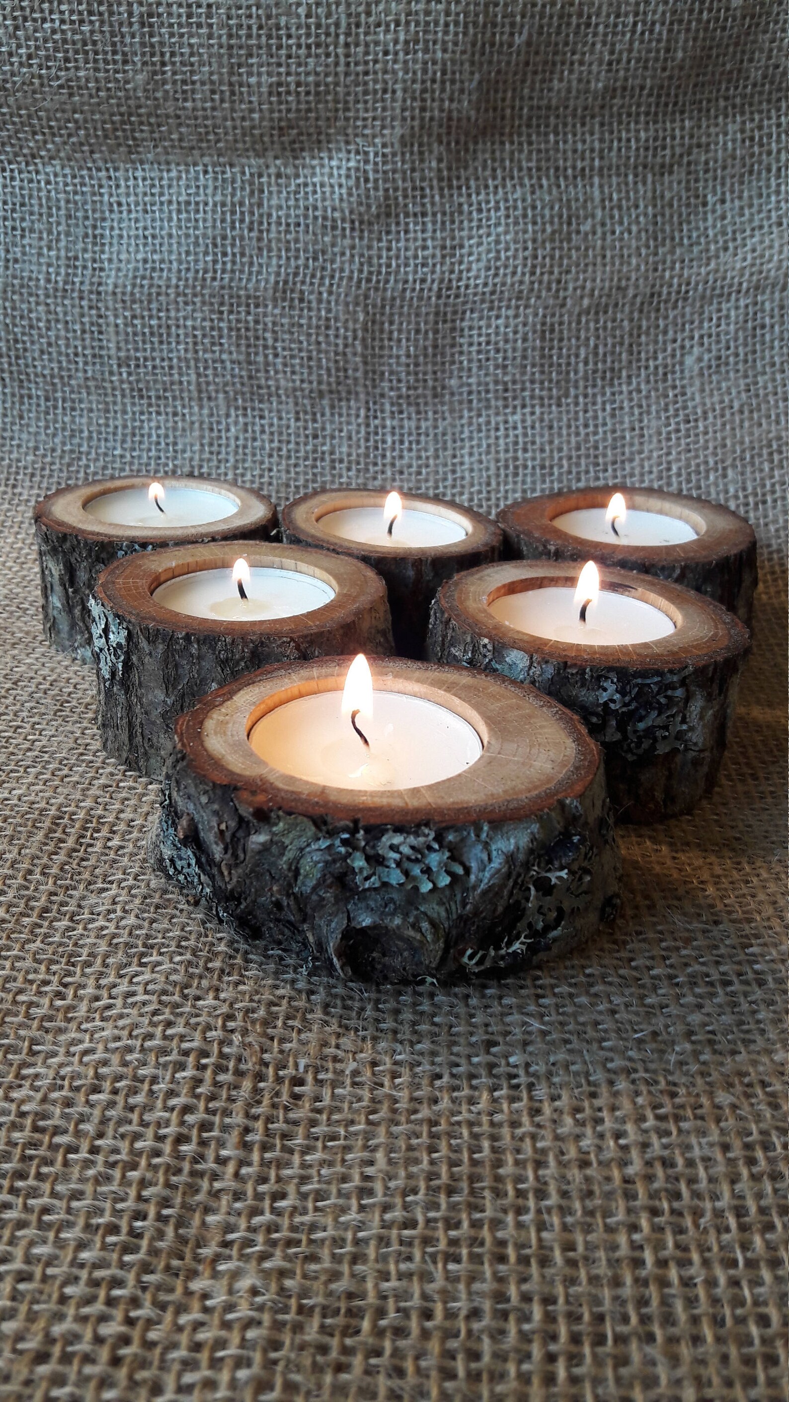 10 Rustic Candle Holder - Creating a Mood, Tea Light Holder, Oak Wood