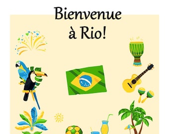 Livret de diagrammes brickstitch 6: bienvenue à Rio!