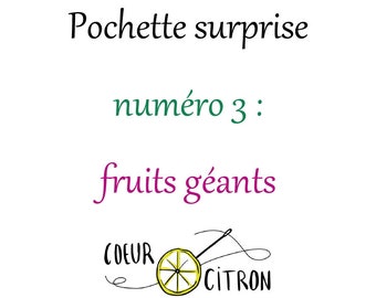 Surprise pack 3: 10 new brickstitch diagrams giant fruits