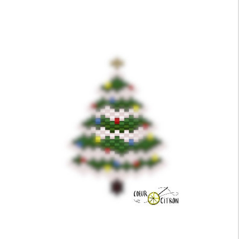 Diagramme brickstitch sapin enneig\u00e9 brickstitch pattern snowy christmas tree