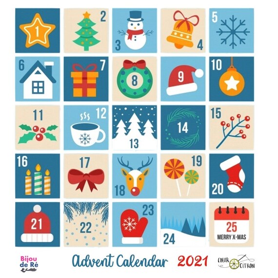 Advent Calendar 2021 Jeweled and Lemon Heart - Etsy