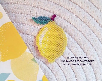 Patrón de punto de ladrillo limón 1