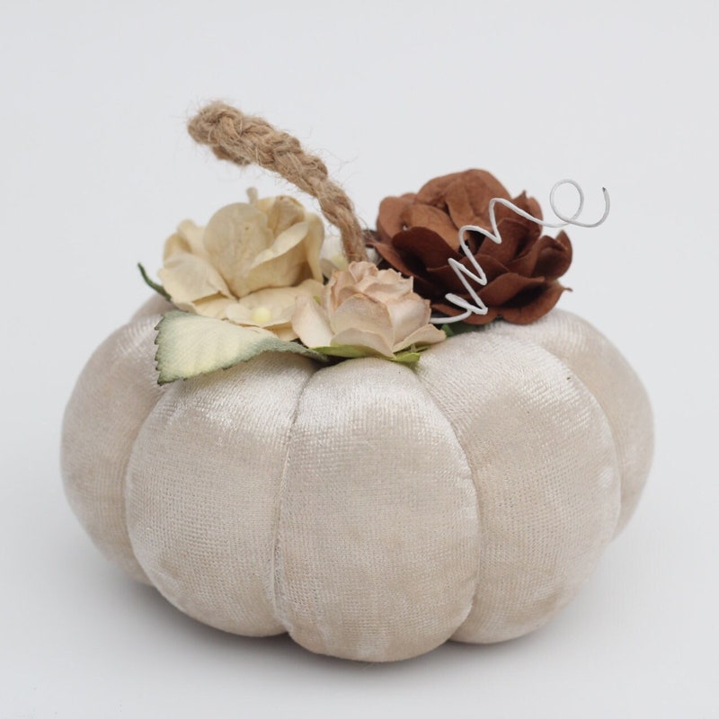 Velvet Pumpkins - Etsy