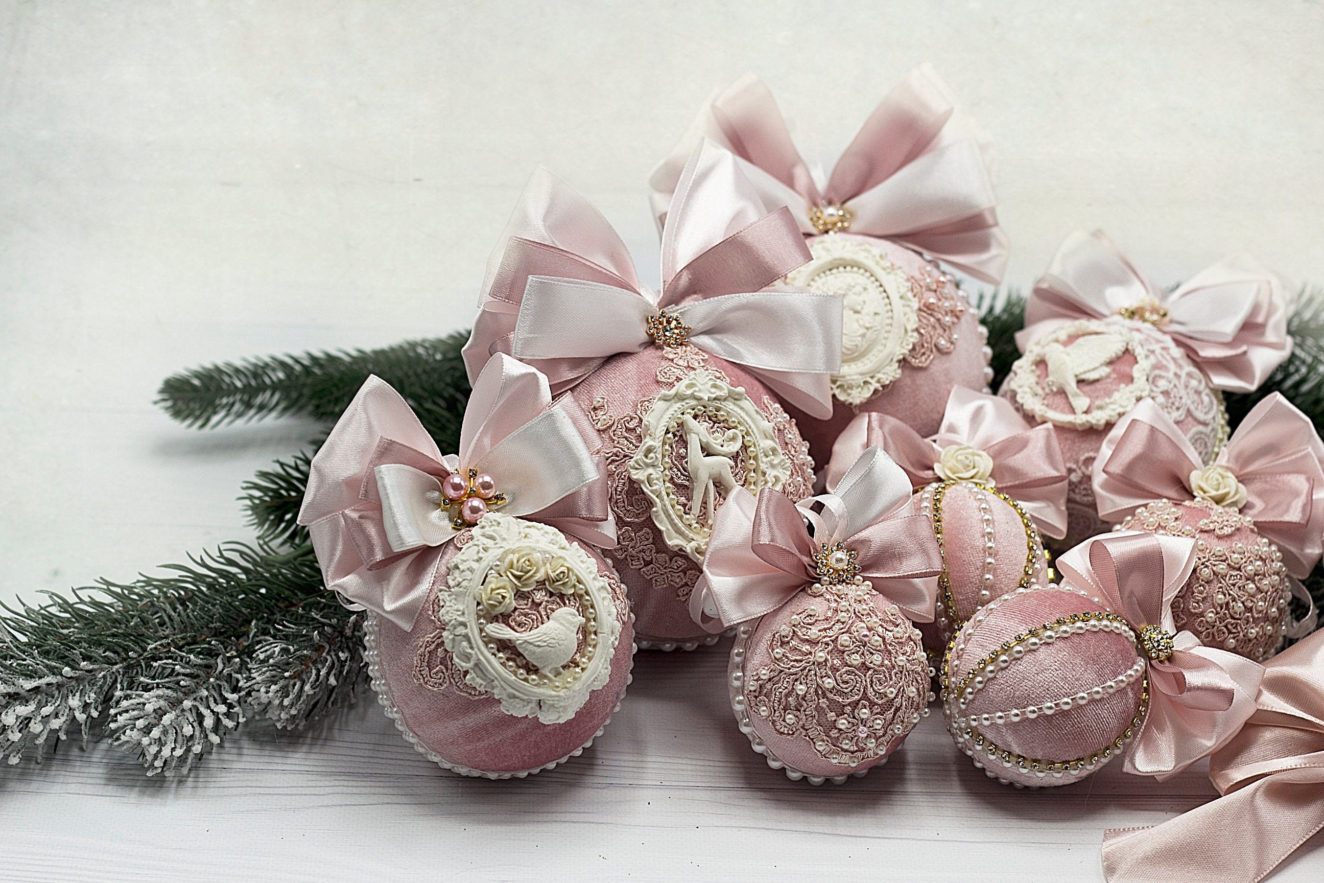 Powder Pink Christmas Tree 