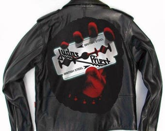 judas priest jeans jacke judas priest jeans jacke