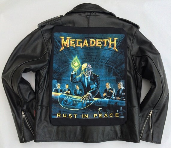 Metalworks Megadeth 'rust in Peace' Leather Jacket - Etsy