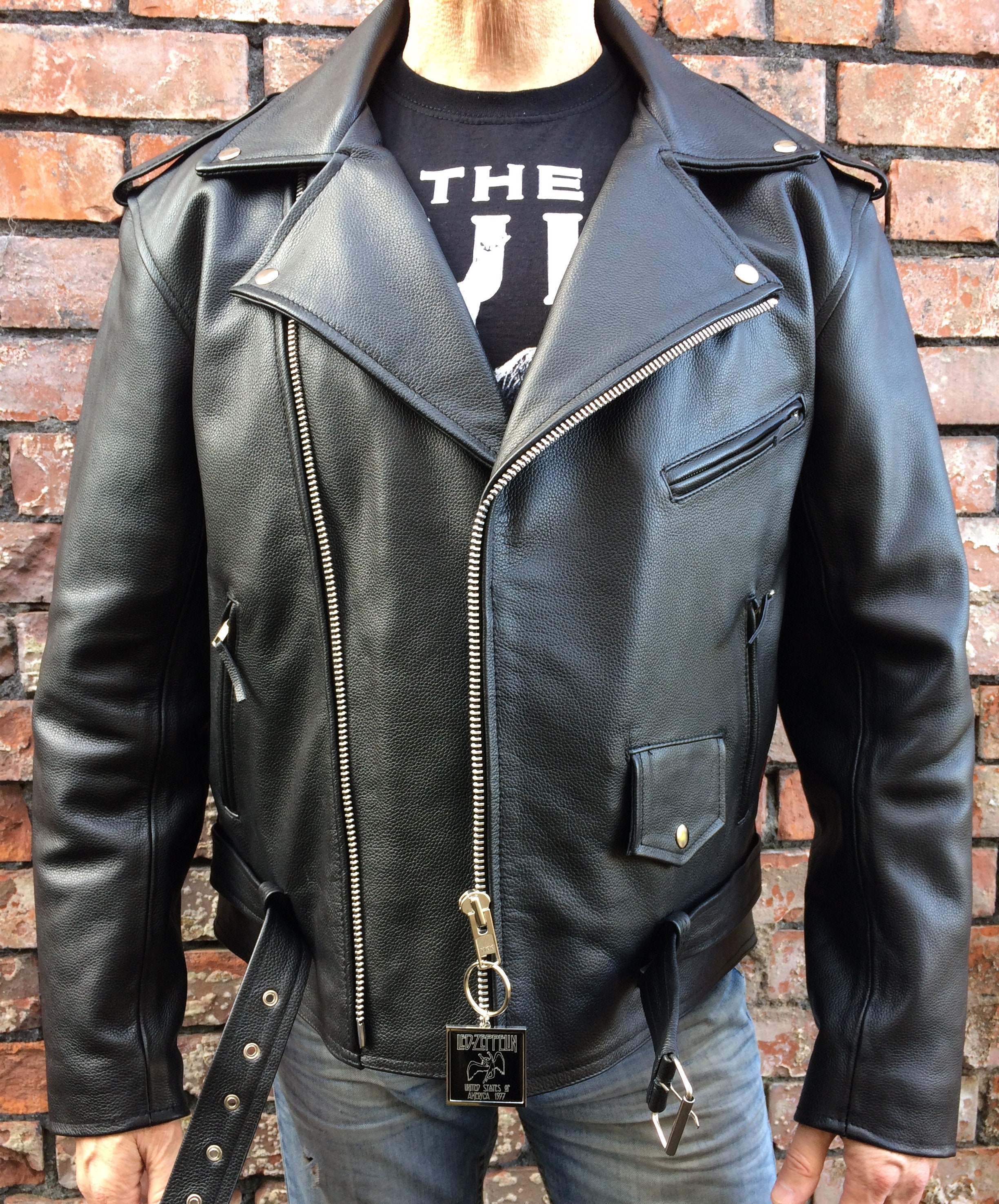 Metalworks Led Zeppelin 'USA 77' Leather Jacket - Etsy