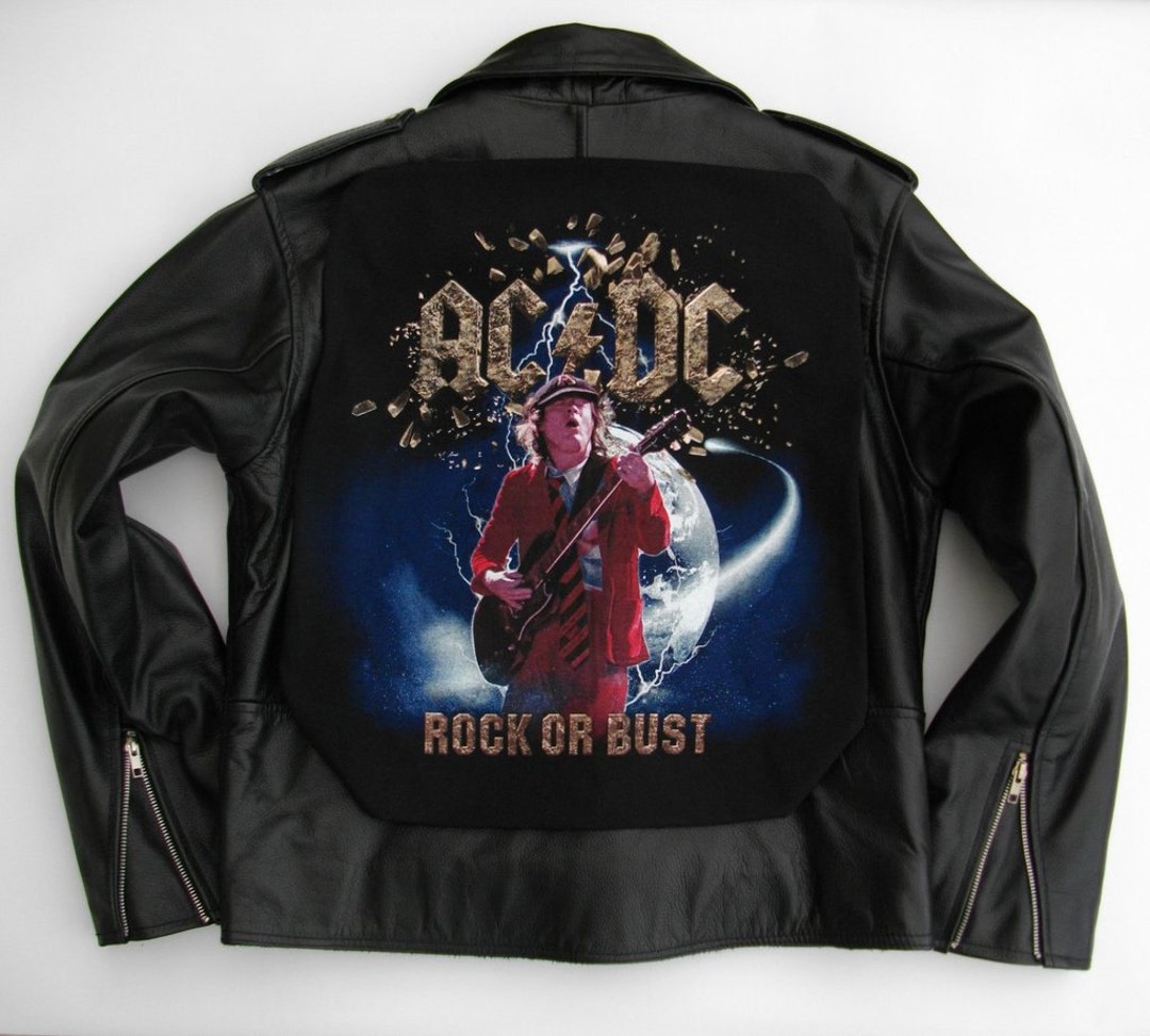 Metalworks AC/DC 'rock or Bust' Leather Jacket - Etsy UK