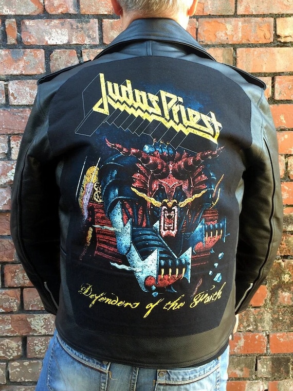 Metalworks Judas Priest 'defenders of the Faith' Leather Jacket - Etsy