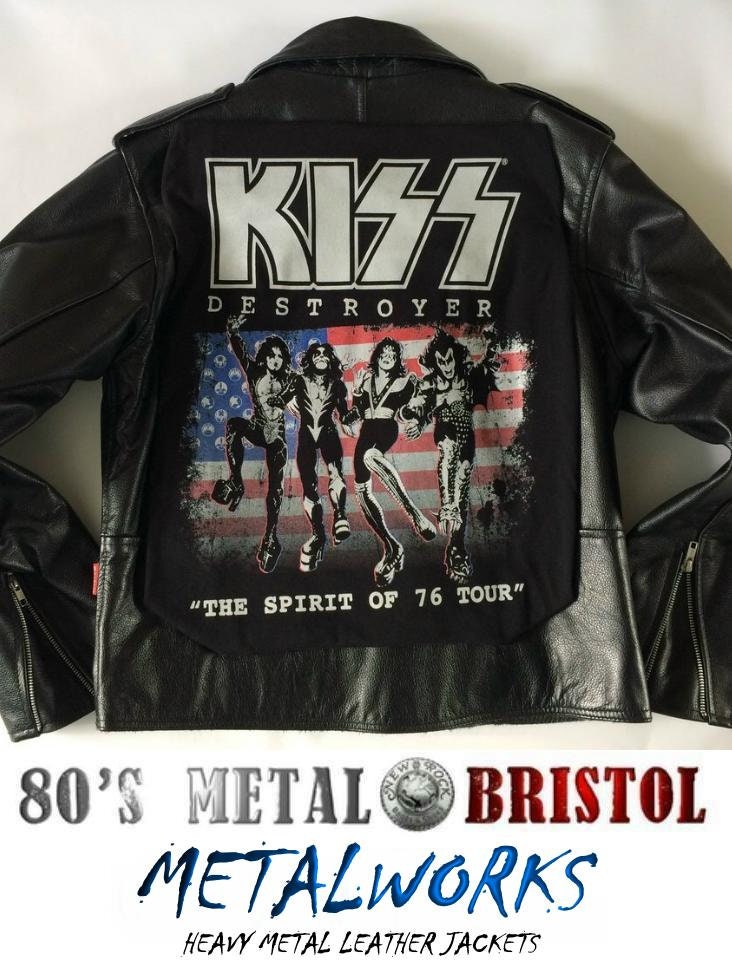 Metalworks Kiss 'destroyer - Spirit of 76' Leather Jacket - Etsy