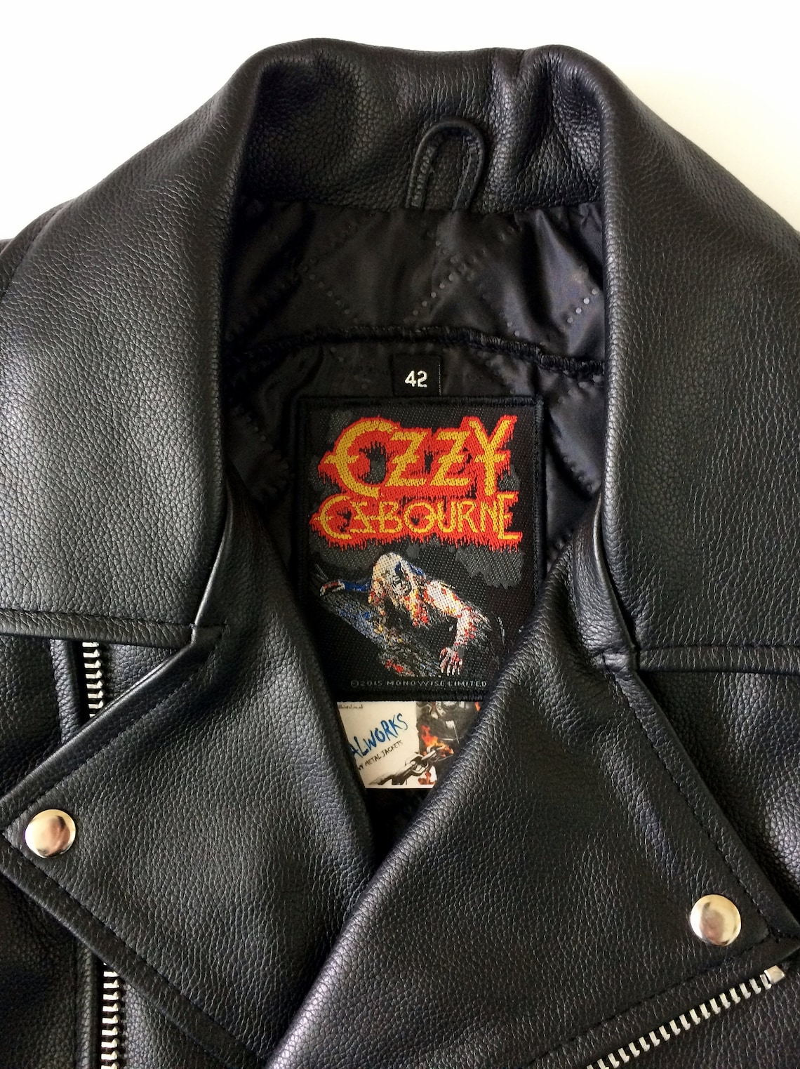 Metalworks Ozzy Osbourne ‘ordinary Man’ Leather Jacket - Etsy