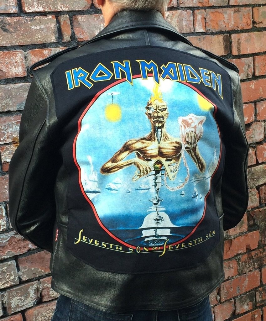 お寿司　80sアイアンメイデン　メタリカ　ミリタリージャケット　リメイク メタルワークス アイアンメイデン「セブンス サン オブ ア