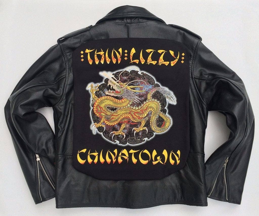Metalworks Thin Lizzy 'chinatown' Leather Jacket - Etsy