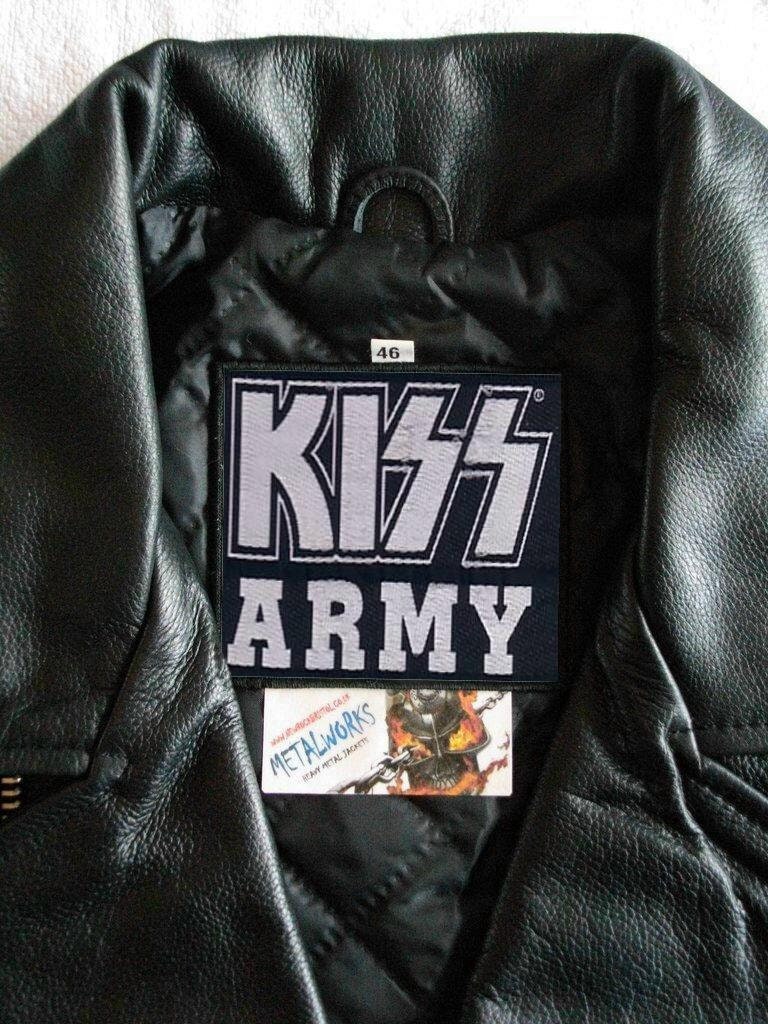 Kiss army leather jacket store