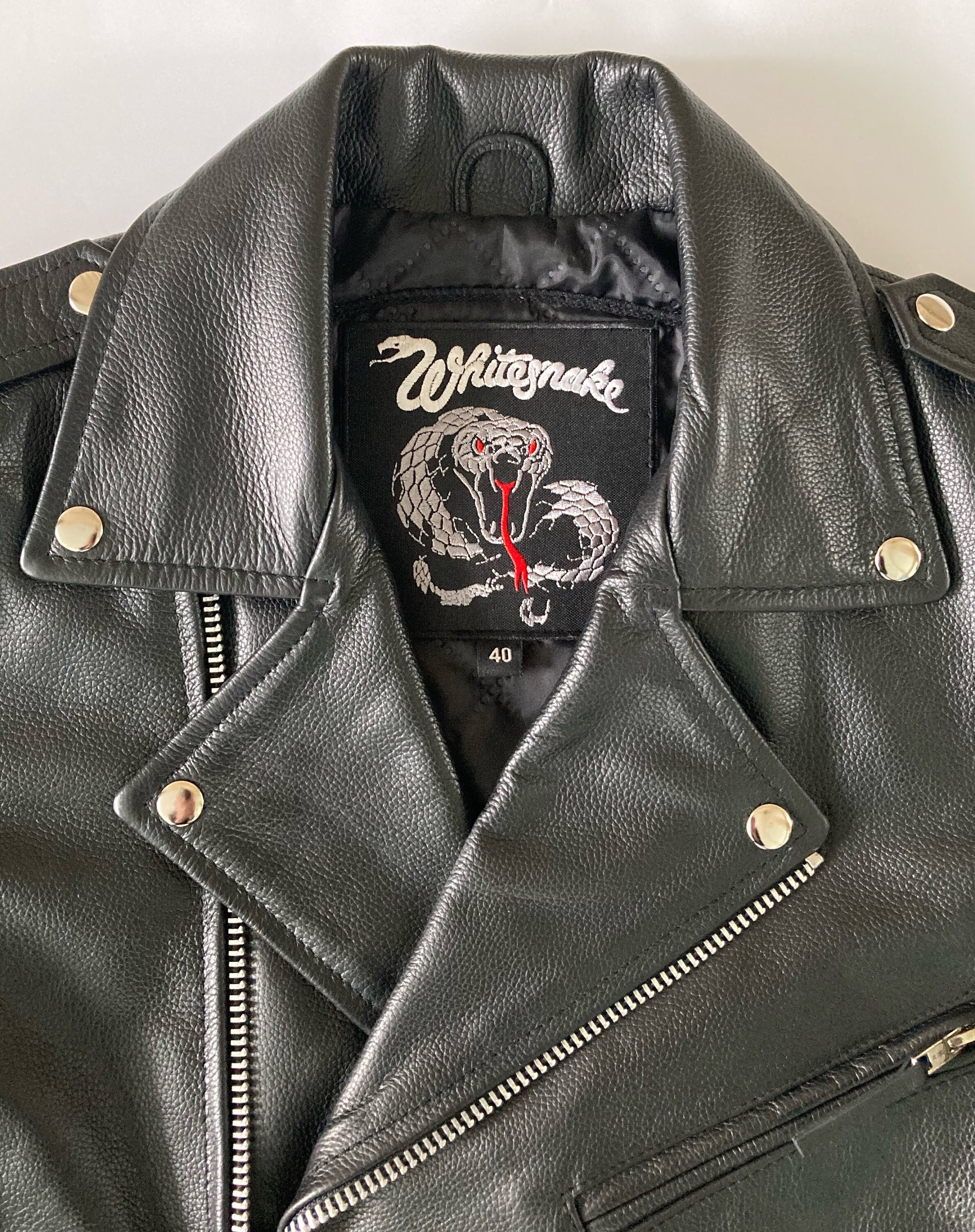 Metalworks Whitesnake 'lovehunter' Leather Jacket - Etsy