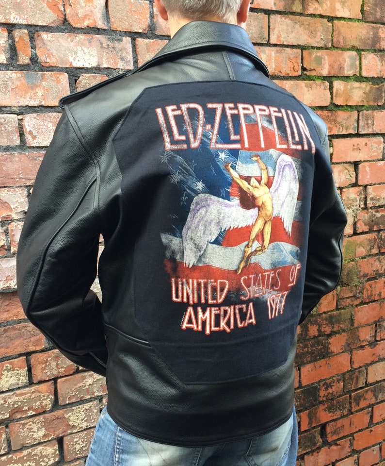 Metalworks Led Zeppelin 'USA 77' Leather Jacket Etsy