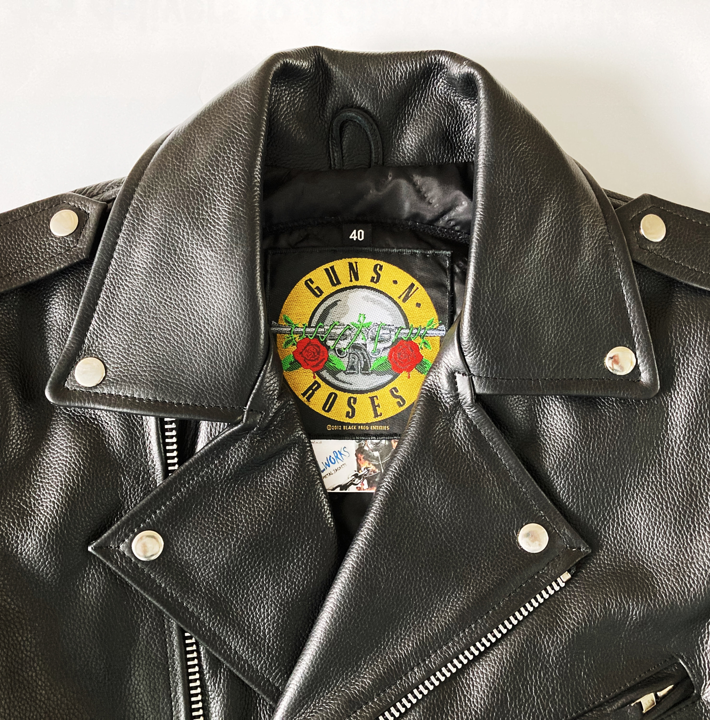 Metalworks Guns N' Roses 'pistols' Leather Jacket - Etsy