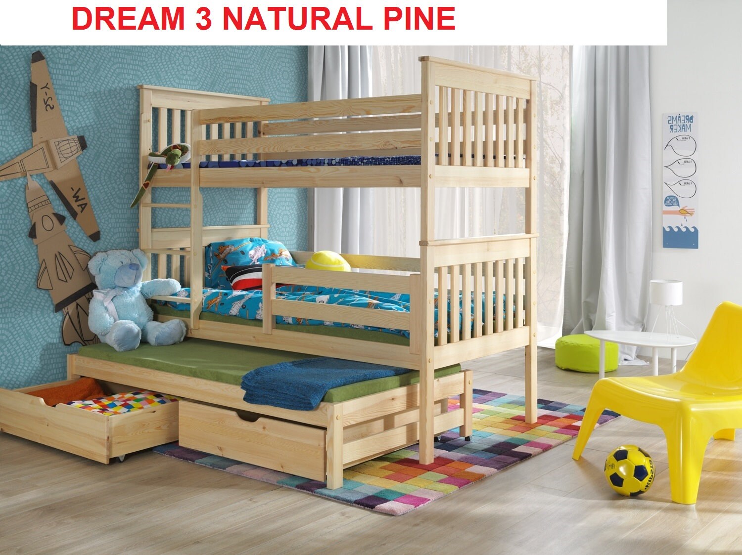 3 sleeper bunk bed