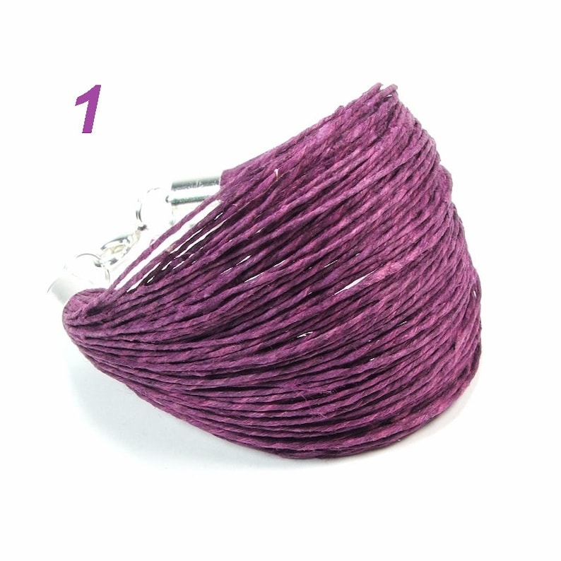 choose your color simple raw bracelet Organic with purple natural linen cord bracelet gift for vegan women women eco jewellery
