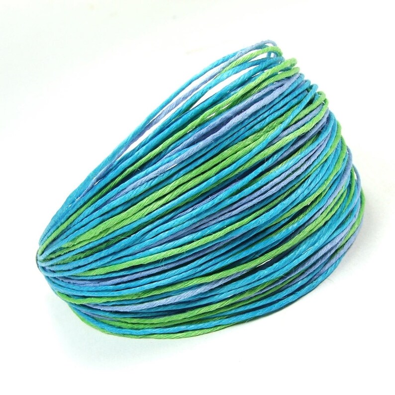 Linen Jewelry Set Green Blue Linen Thread Jewelry Handmade Etsy