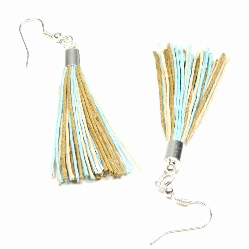 Pasque Natural colorful linen jewelry set vegan organic jewelry for women rainbow linen threads for linen clothing textile necklace