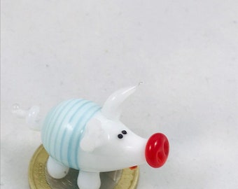 Schwein mini 1- Glasfigur