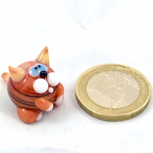 Cat mini glass figure - glass figures - cat made of glass - miniature made of glass - glass animal