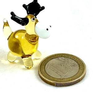 Moose Mini - Miniatures Moose - Glass Figure Moose - Glass Figures - Glass Animal - Moose made of glass