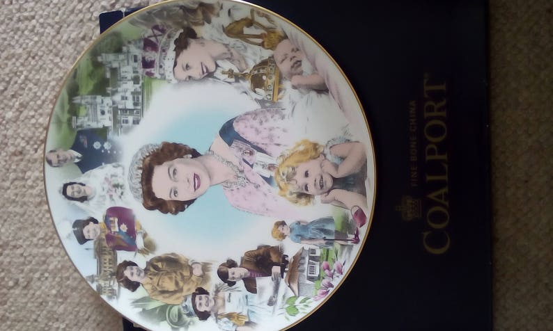 1986 Coalport Boxed. Queen 60th Birthday of the Queen