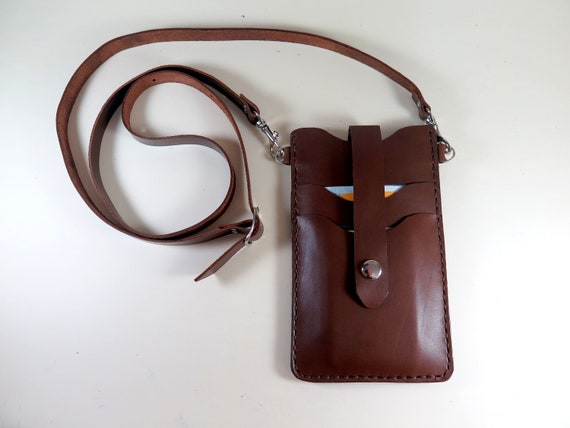leather crossbody iphone case