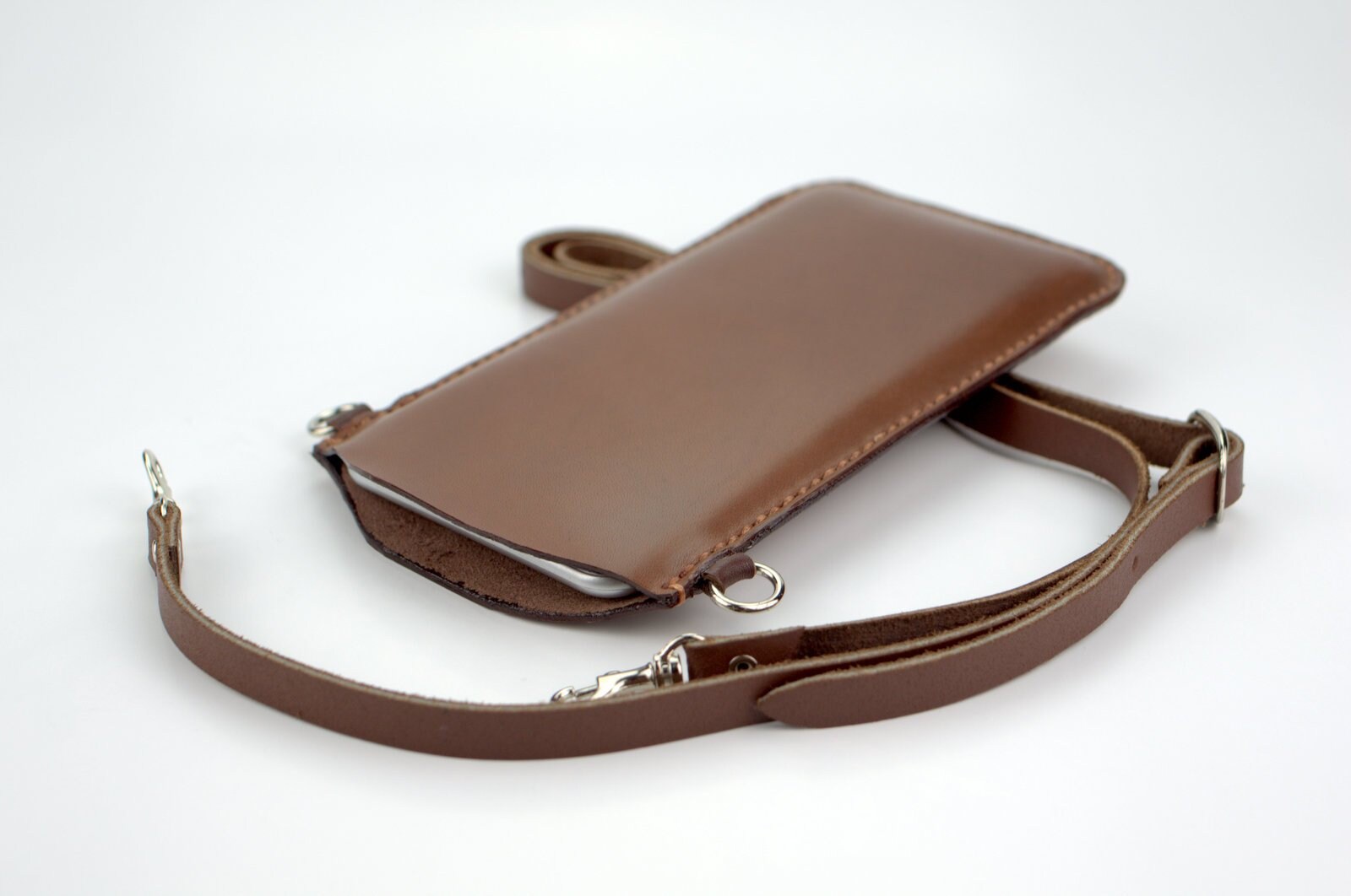 IPhone 12 Pro Max Crossbody Case Italian Leather iPhone 12 Purse With