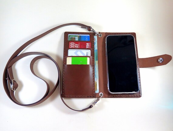 Iphone 12 Pro Max Wallet Case Leather Iphone 12 Pro Clutch Etsy