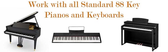 Klaviertastatur Aufkleber 88 Tasten - Notenetiketten Für Piano Anfänger