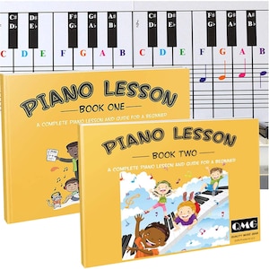 Color Piano &Keyboard Nota Carta y Libro de Piano a Color Completo 1 y 2