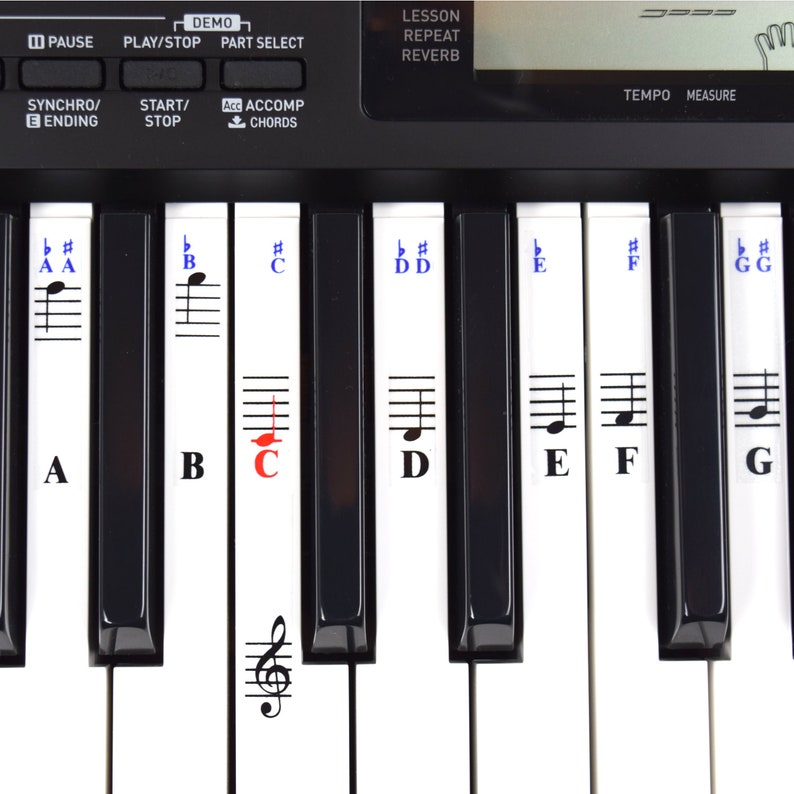 Piano Stickers for 49 / 61/ 76 / 88 Key Keyboards Etsy Canada