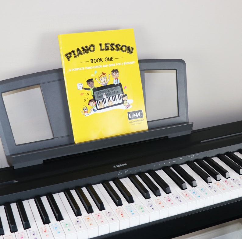 Color Piano and Keyboard Stickers and Complete Color Note Etsy