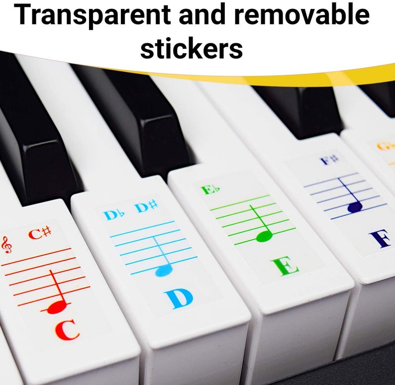 Piano Lessons Book2 and Color Coded Note Stickers Piano Music Etsy