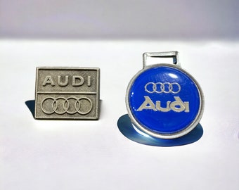 Audi Logo Trinket Items Pin with Fob Made in England