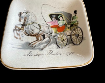 Sandland Ware Staffordshire Tidbit Plate Stanhope Phaeton 1900