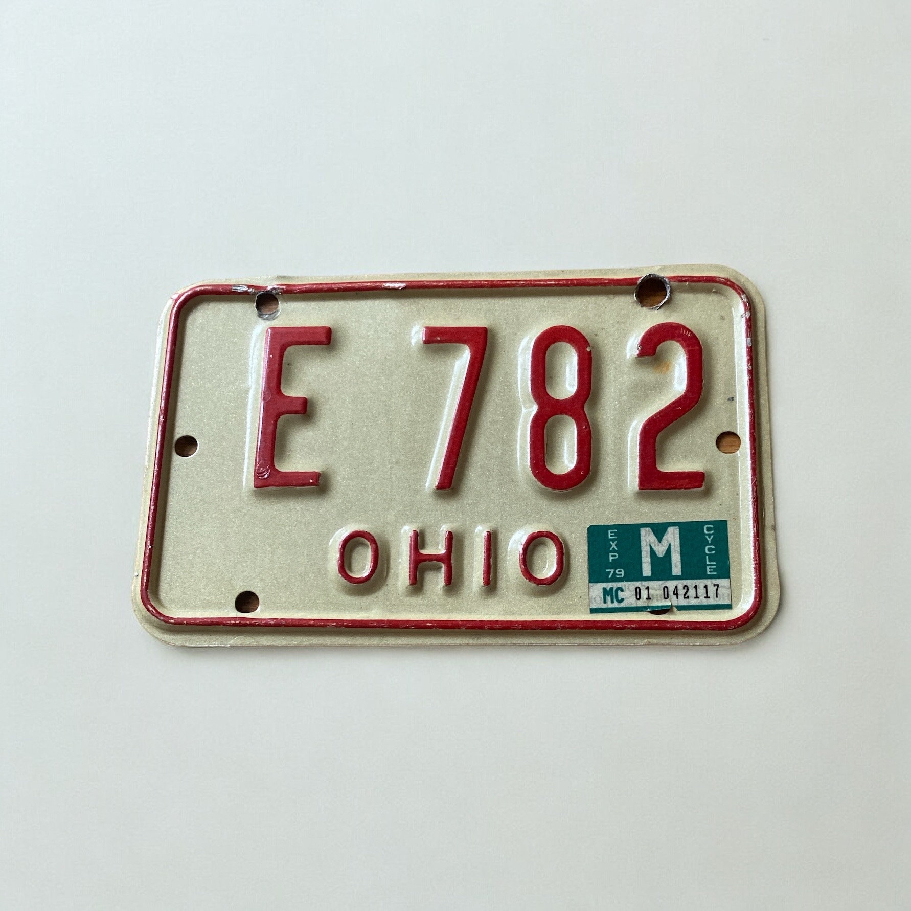 Small 7x4 Inch Black & Silver Perspex Motorcycle Novelty Number Plate - Decorative Only