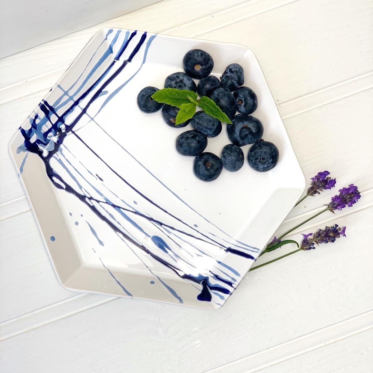 Plat d'éclaboussures Hexagonaux