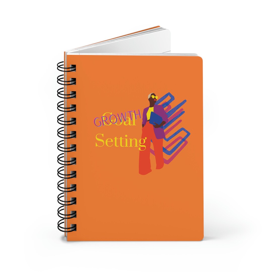Growth Setting Spiral Bound Journal Orange Etsy
