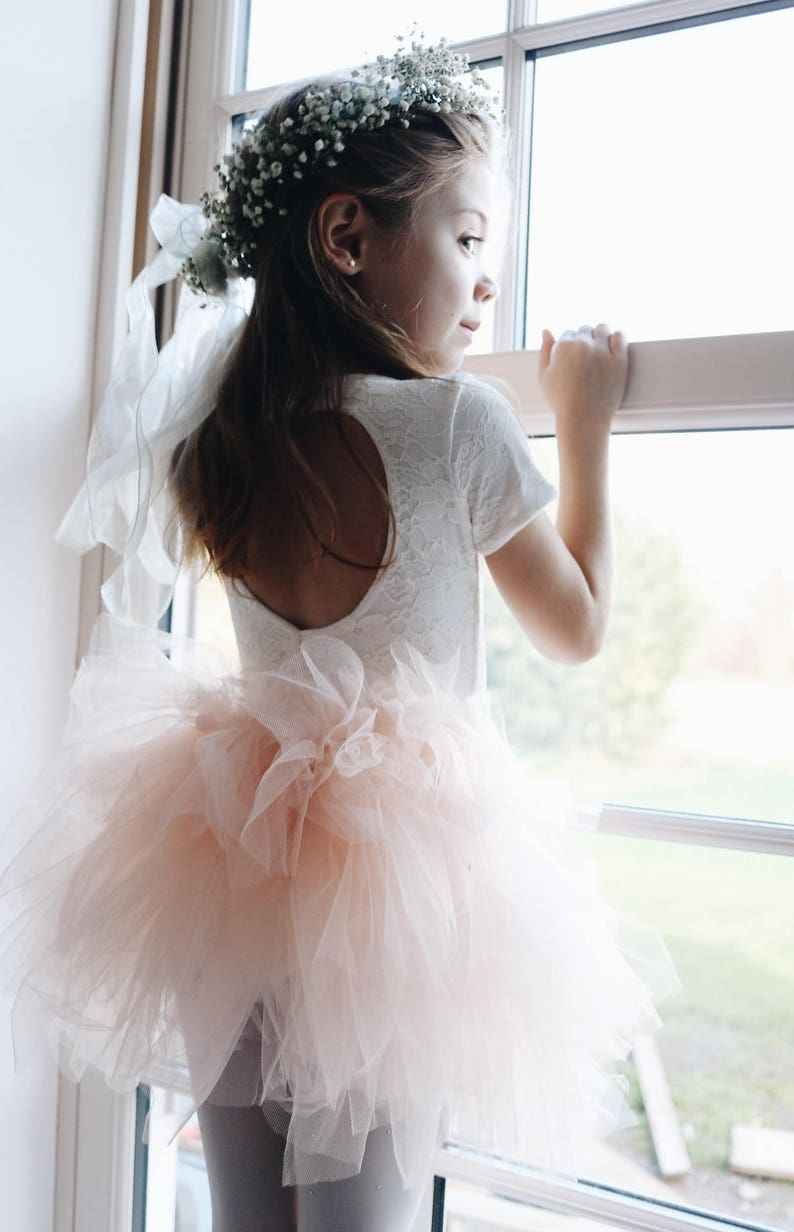 Handmade Lace and Cotton Leotard Flower Girl Etsy