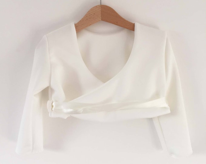 handmade ballet wrap cardigan