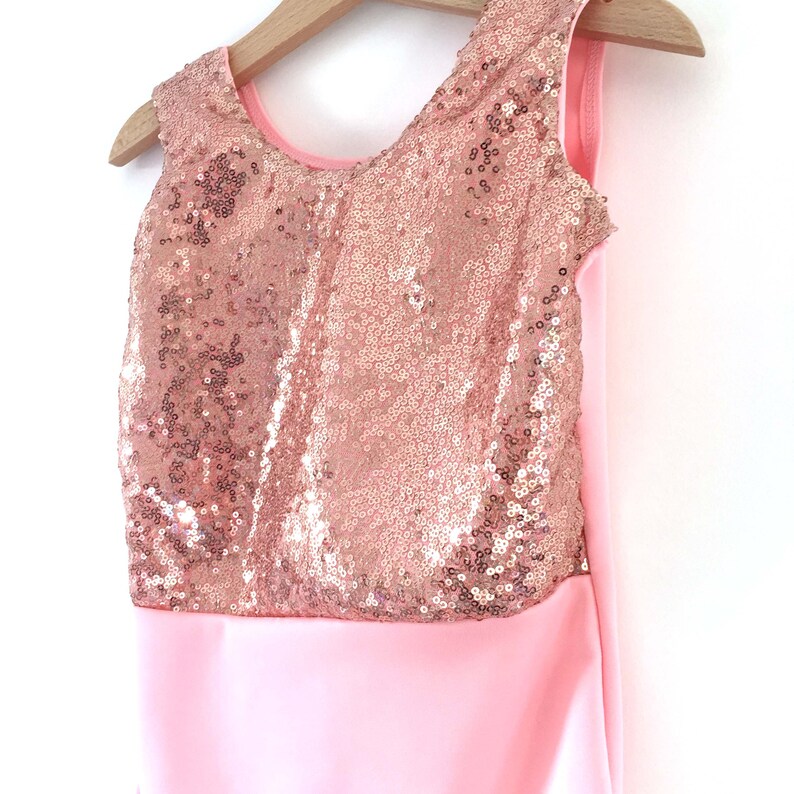 Sequin flower girl ballet leotard