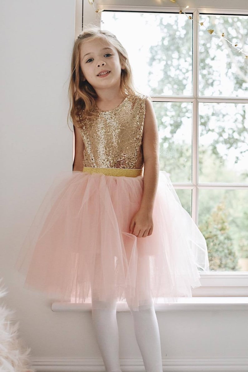 Sequin flower girl ballet leotard