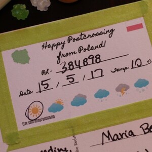 POLEN Postcrossing Labels - Personalisiere Postkarten mit Postcrossing ID, Datum & Wetter!