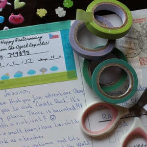 TSCHECHISCHE REPUBLIK Postcrossing Etiketten - Personalisiere Postkarten mit Postcrossing ID, Datum & Wetter!
